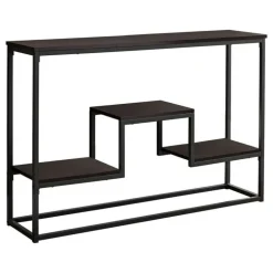 Console table - multi-tier / 3 shelves / rectangular - 48