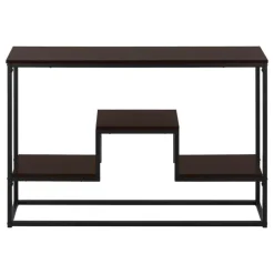Console table - multi-tier / 3 shelves / rectangular - 48