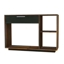 Console Table - Slate and Walnut