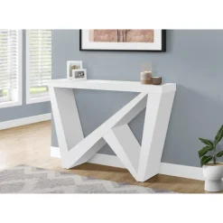 Console table - thick panel / asymmetrical base - 48
