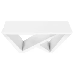Console table - thick panel / asymmetrical base - 48