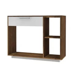 Console Table - White and Walnut