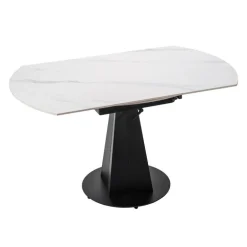 Convertible & Extendable Round Dining Table with Pedestal - 53