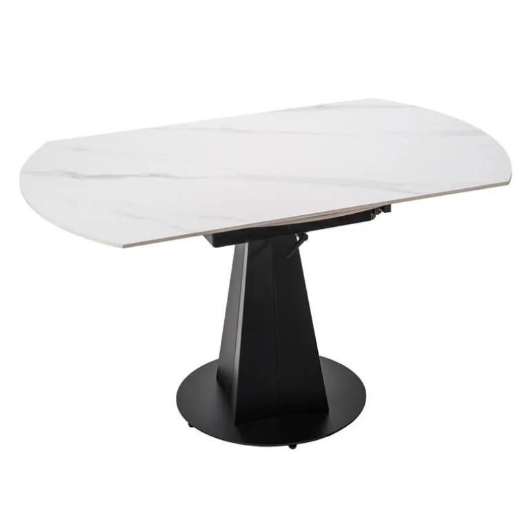 Convertible & Extendable Round Dining Table with Pedestal - 53"