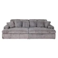 Corduroy Velvet Sofa with 2 Chaises