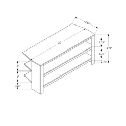 Corner TV Stand 42" - Monarch