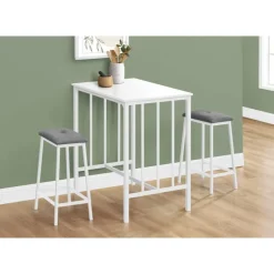 Counter height table with 2 stools