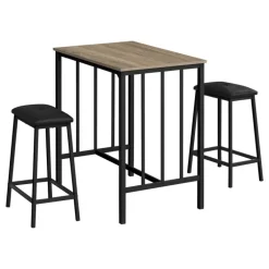 Counter height table with 2 stools
