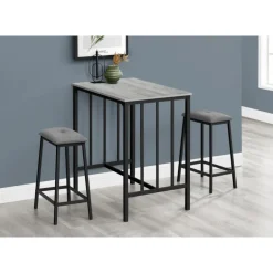 Counter height table with 2 stools
