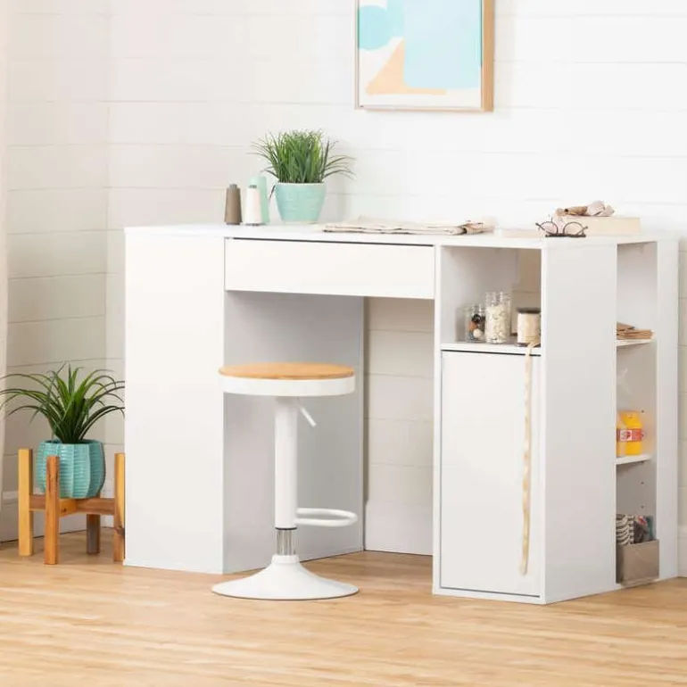 Counter-Height Craft Table With Storage - South Shore