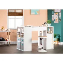 Counter-Height Craft Table With Storage - South Shore