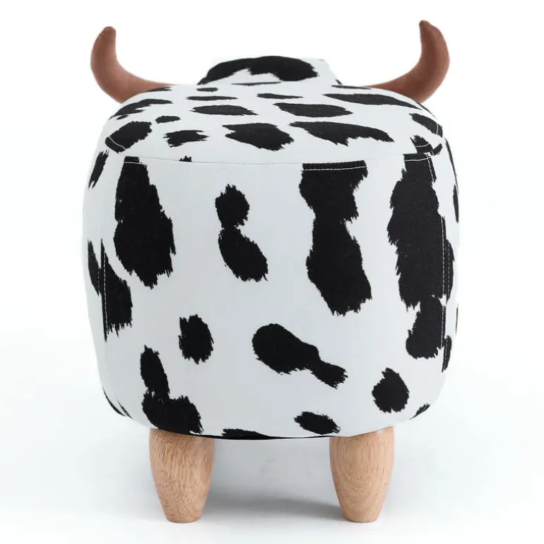 Cow-Shaped Kids Pouf – 25.6" x 14.2" x 14.6"