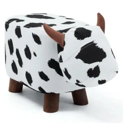 Cow-Shaped Kids Pouf – 17.7