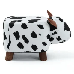 Cow-Shaped Kids Pouf – 17.7