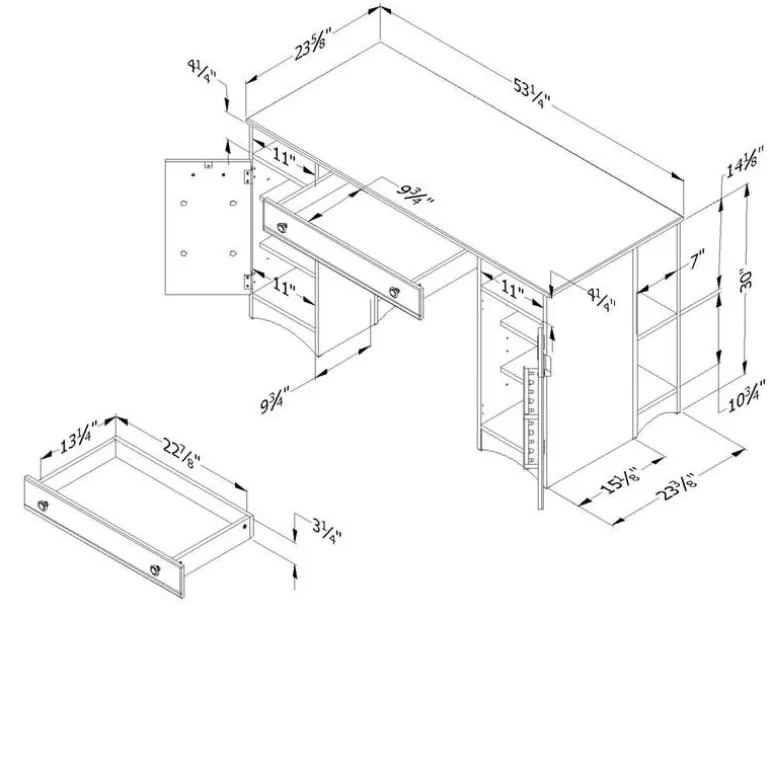 Craft Table with Storage - South Shore