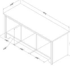 Cubby Storage Bench - South Shore