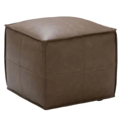 Cube Pouf - Brown