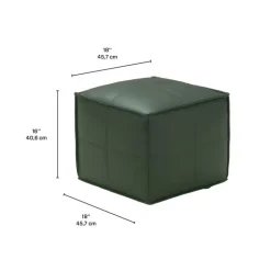 Cube Pouf - Green