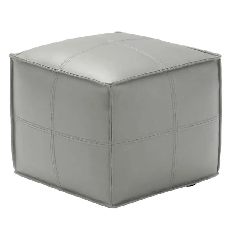 Cube Pouf - Grey