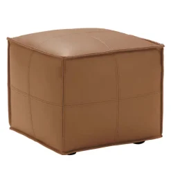 Cube Pouf - Tan
