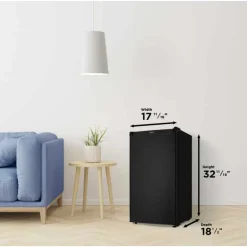 DANBY 3.2 cu ft Compact Refrigerator Black Compact - DCR032A2BDD