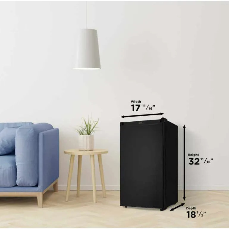 DANBY 3.2 cu ft Compact Refrigerator Black Compact - DCR032A2BDD