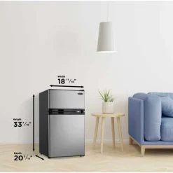 DANBY 3.1 cu ft Compact Refrigerator Stainless Compact - DCR031B1BSLDD