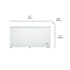 DANBY 14,5 Cu Ft Freezer White, Honrizontal, 61