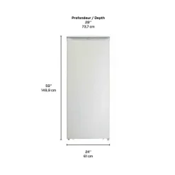 DANBY 10,1 Cu Ft Freezer White, Vertical, 24
