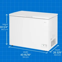 DANBY 10 Cu Ft Freezer White, Honrizontal, 44" - DCF100A6WM
