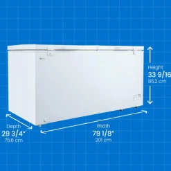 DANBY 21 Cu Ft Freezer White, Honrizontal, 80" - DCFM210A1WDB