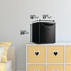 DANBY 1,7 Cu Ft Refrigeraor Black Compact - DAR017A3BDB
