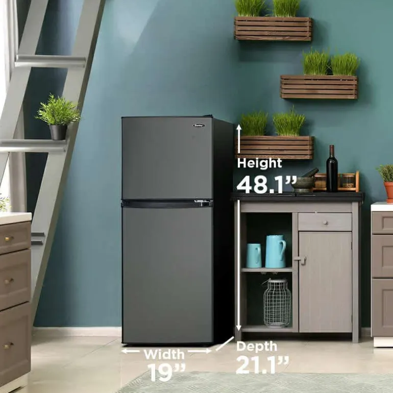 DANBY 4,7 Cu Ft Refrigeraotor Black Stainless Compact - DCR047A1BBSL