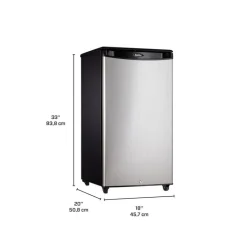 DANBY 3,3 Cu Ft Refrigerator Stainless Compact - DAR033A1BSLD