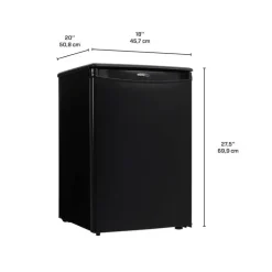 DANBY 2,6 Cu Ft Refrigerator Black Compact - DAR026A1BDD