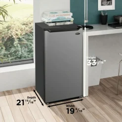 DANBY 4,4 Cu Ft Refrigerator Stainless Compact - DCR044B1SLM