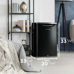 DANBY 4,3 Cu Ft Refrigerator Black Compact - DAR044A6MDB