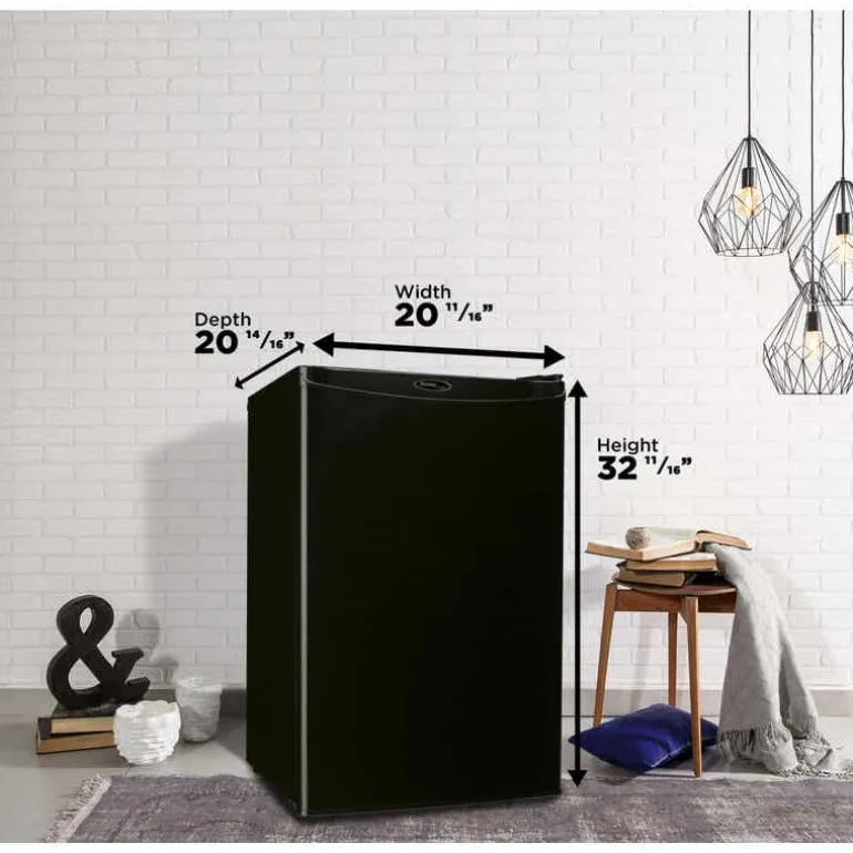 DANBY 4,4 cu ft Refrigerator Black Compact - DAR044A4BDD