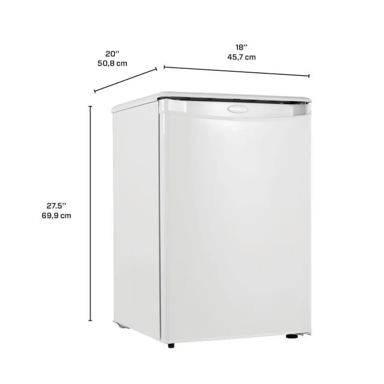 DANBY 2,6 Cu Ft Refrigerator White Compact - DAR026A1WDD
