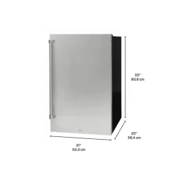 DANBY 4,4 Cu Ft Refrigerator Stainless Compact - DAR044A1SSO-