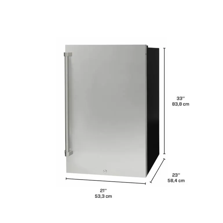 DANBY 4,4 Cu Ft Refrigerator Stainless Compact - DAR044A1SSO-