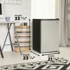 DANBY 4,5 Cu Ft Refrigerator Stainless Compact - DCR045B1BSLDB