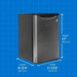 DANBY 2,6 Cu Ft Refrigerator Stainless Compact - DAR026A2BSLD