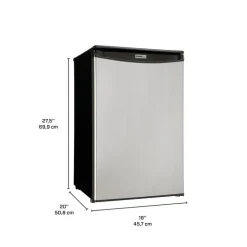 DANBY 4,4 Cu Ft Refrigerator Stainless Compact - DAR044A4BSLD