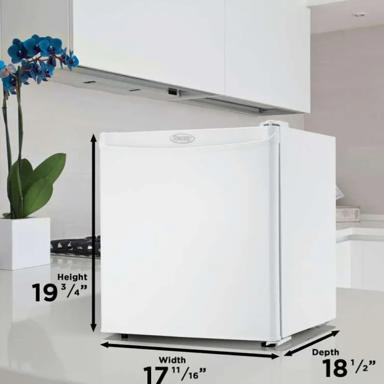 DANBY 1,6 Cu Ft Refrigerator White Compact - DCR016A3WDB