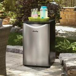 DANBY 4,4 Cu Ft Refrigerator Stainless Compact - DAR044A6BSLD