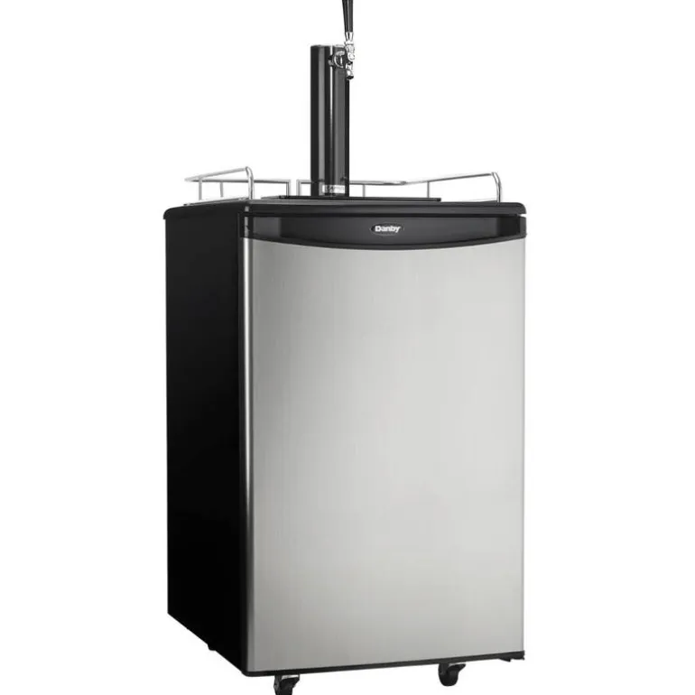 DANBY 5.4 cu. ft. Single Tap Keg Cooler Stainless 21" - DKC054A1BSLD
