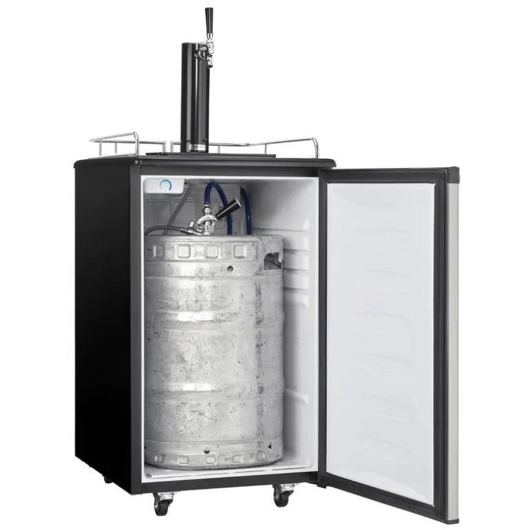 DANBY 5.4 cu. ft. Single Tap Keg Cooler Stainless 21" - DKC054A1BSLD