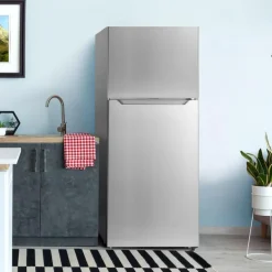 DANBY 28 in 14,2 Cu ft Refrigerator Stainless Top Freezer - DFF142E1SSDB