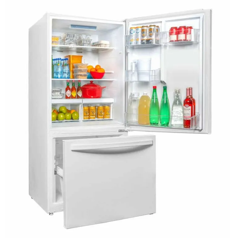 DANBY 30 In 18.7 Cu ft Refrigerator White Bottom Freezer - DBM187E1WDB